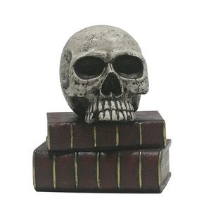 Skull and Books: Resin 4.875” x 6.5”